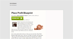 Desktop Screenshot of placeprofitsblueprint.com